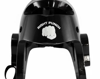 Right Punch Dipped Foam Sparring Head Guard – Karate, MMA & Kickboxing