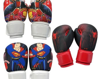 Kids Boxing Gloves: PU Leather Training, MMA, Muay Thai