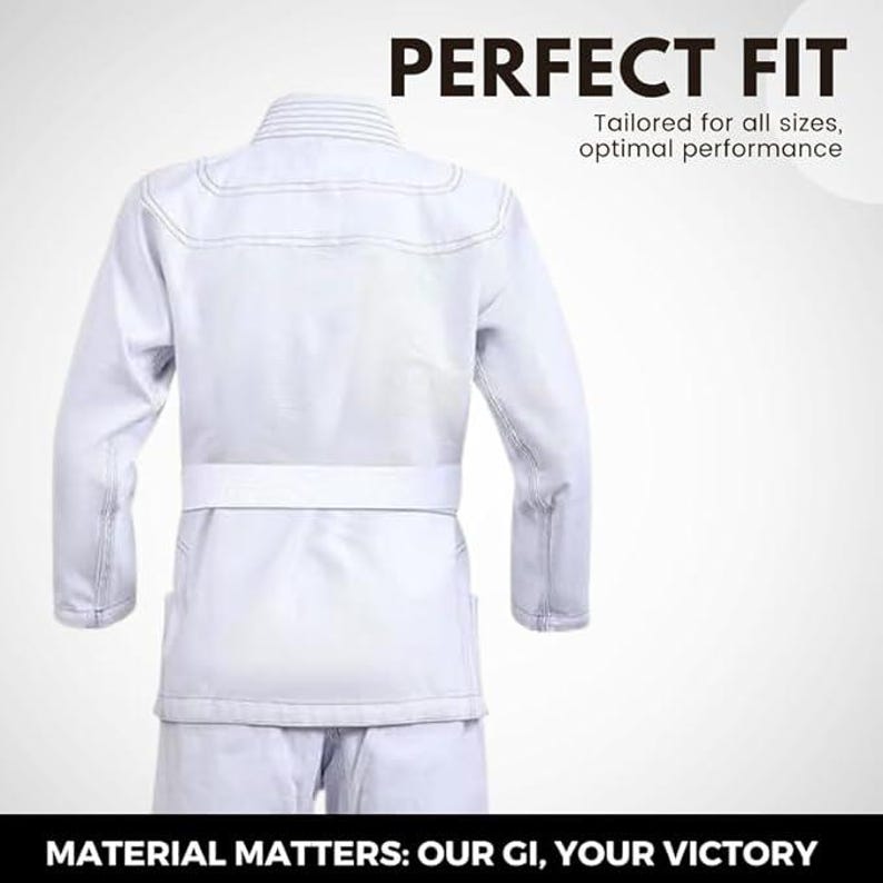 Costume BJJ Gi, kimono léger de Jiu Jitsu brésilien, MMA, tenue en coton prérétréci image 12