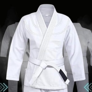 Costume BJJ Gi, kimono léger de Jiu Jitsu brésilien, MMA, tenue en coton prérétréci image 11