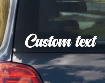 Custom Vinyl Car Decals - Personalized, Durable, and Stylish!