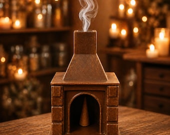 Rökelsekare för öppen spis, rökelsehållare för återflöde, mysig heminredning, rökvattenfall, avkopplande inredning, unik present