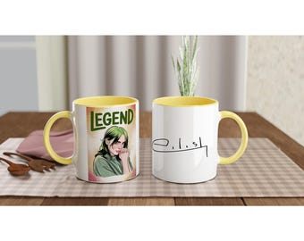 Billie Eilish or Olivia Rodrigo Mug | Celebrity Signature | Glossy Ceramic Coffee Cup