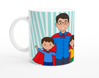 Hero Dad Ceramic Mug – Father's Day Gift