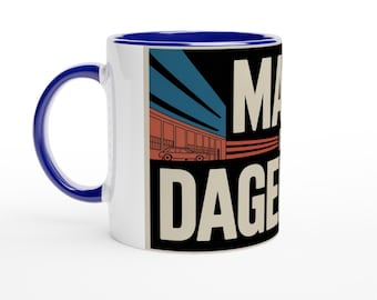 Made In Dagenham Mug - Bold Graphic Design Celebrating British Heritage