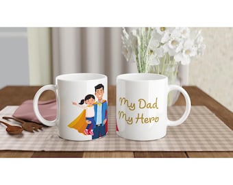Hero Dad Ceramic Mug – Father's Day Gift
