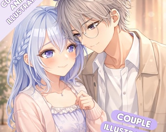 Custom Anime Illustration Art | VTuber Avatar, Character, Portrait, Fanart, OC Design (Digital Download)
