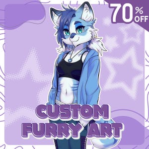 Custom Furry Character, Furry Design, Furry Art, Fursona Art, Personalized OC Furry, Furry Icon, Furry Commission, Furry Character Design