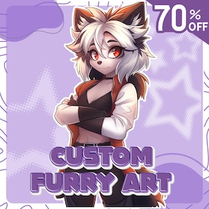 Custom Furry Drawing Anime Character, Furry Commission, Fursona, Furry Avatar Profile Picture, Furry Icon, Anthro, Anime Furry, Furry Art