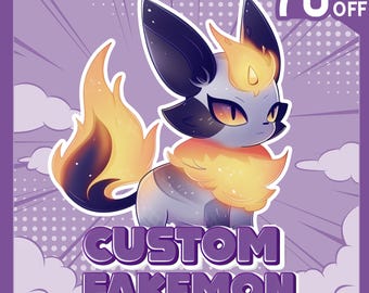 Custom Fakemon Art, Fakemon TCG Commission, Custom Pet Portrait, Personalized Birthday gift, Fakemon Gifts, Valentine Gift