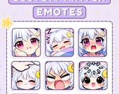 Custom Twitch Emotes for Streamers | Cute Anime Discord Emotes | Custom Emote Commission