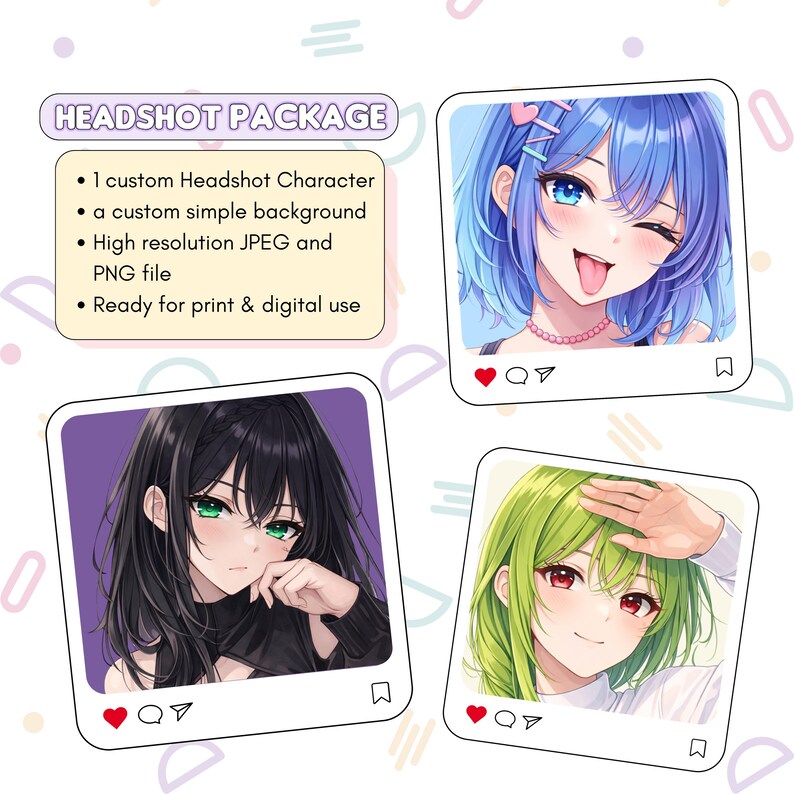 Custom Anime PFP | Personalized Female Profile Picture for Social Media ...