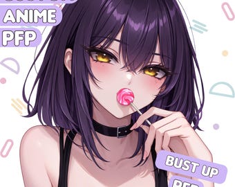 Custom Anime PFP | Personalized Female Profile Picture for Social Media, Free Background