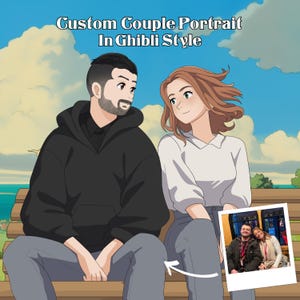 Custom Portrait Ghibli style| Personalize Art Digital File