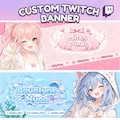 Custom Twitch Banner | Twitch Header | Profile Banner | Streamer Graphics | VTuber Banner Commission product logo