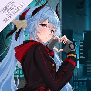 Custom Anime Illustration | OC Character & Fanart