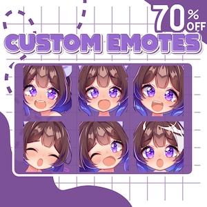 Custom Twitch Emotes, Animated Emotes, Vtuber Emotes, Kick Emotes, Sub Emote, Anime Emote, Pet Animal Emote For Your Stream Youtube Facebook