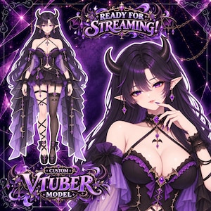 Modelo VTuber personalizado / Busto Live2D / Preparado para VTube Studio