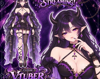 Aangepast VTuber-model | Live2D Bust Up | Geanimeerd voor VTube Studio