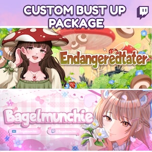 Custom Twitch Banner | VTuber Stream Header | Anime Banner Art