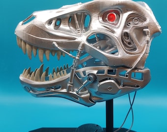 T-Rex T-800 skull. Terminator.