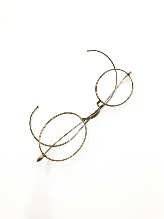 Antique 1890s Victorian Gold Wire Rimmed Eyeglass… - image 2