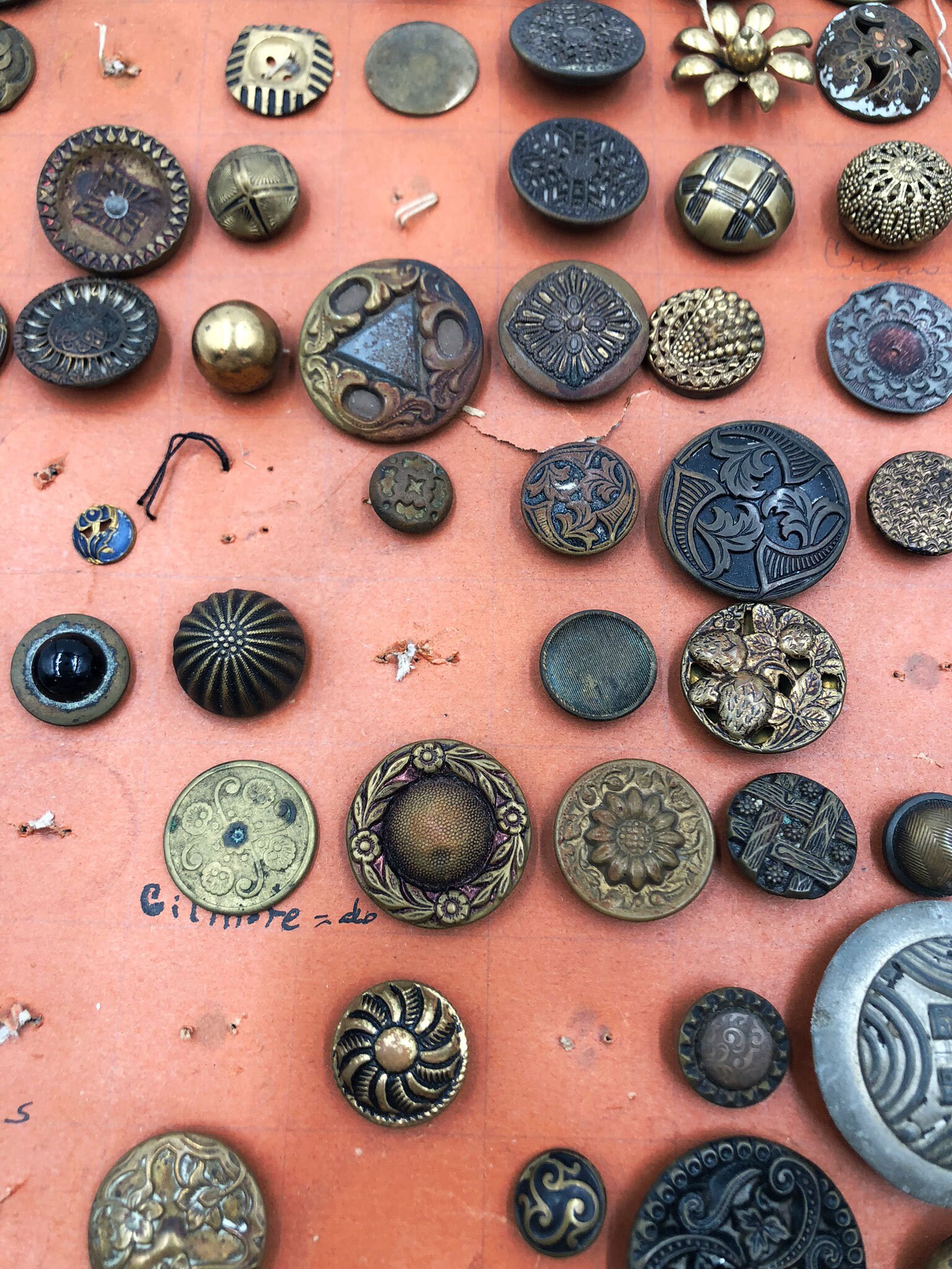 Vintage Metal Button Store Display Card Lot of 59 - Etsy