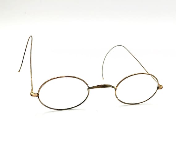 Antique 1890s Victorian Gold Wire Rimmed Eyeglass… - image 1