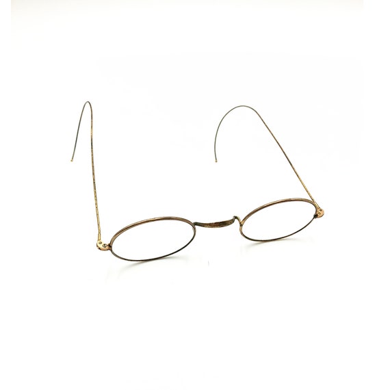 Antique 1890s Victorian Gold Wire Rimmed Eyeglass… - image 4