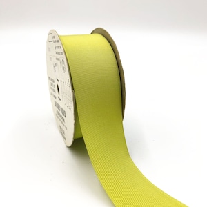 Vintage 1960s Grosgrain Ribbon - 1.5" Lime