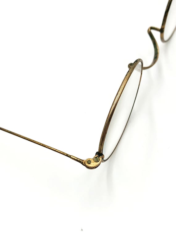 Antique 1890s Victorian Gold Wire Rimmed Eyeglass… - image 3