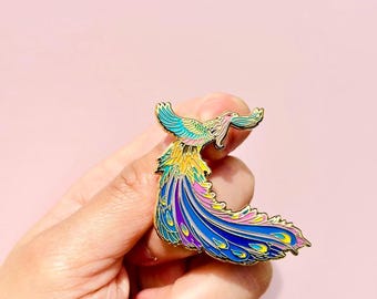 Adarna Hard Enamel Pin | Filipino Mythical Bird, Gold Plated