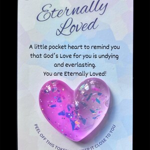Gottes Liebe | Tasche Hug | Ewig geliebt | Herz Geschenk | Schmuck Andenken | Herzliches Andenken | Mini Geschenkideen | Gottes unsterbliche Liebe |