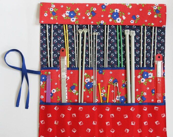 Knitting Needle Roll Knitting Needle Organizer Knitting Etsy