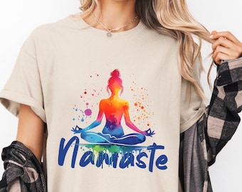 Namaste PNG - Namaste Graphic PNG, Digital Download, Transparent PNG, Sublimation Designs, Meditation Design