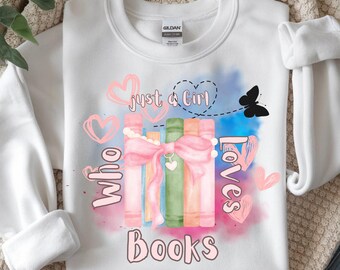 Una chica que ama los libros PNG, diseño de camiseta de sublimación con temática de lectura