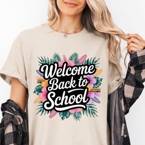 Welcome Back To School PNG: School Bus Sublimation Design (Instant Download
