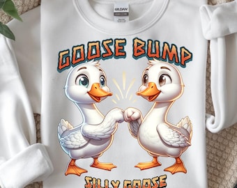 Goose Bump PNG, Funny Silly Goose Shirt Design Animal Humor Digital Download Printable Sublimation