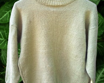 Mid- Gauge Knitting Machine Pattern. DK. Classic Round Neck Pullover With Top Down Drop Sleeve Pattern.  Age 4  - Adult Medium