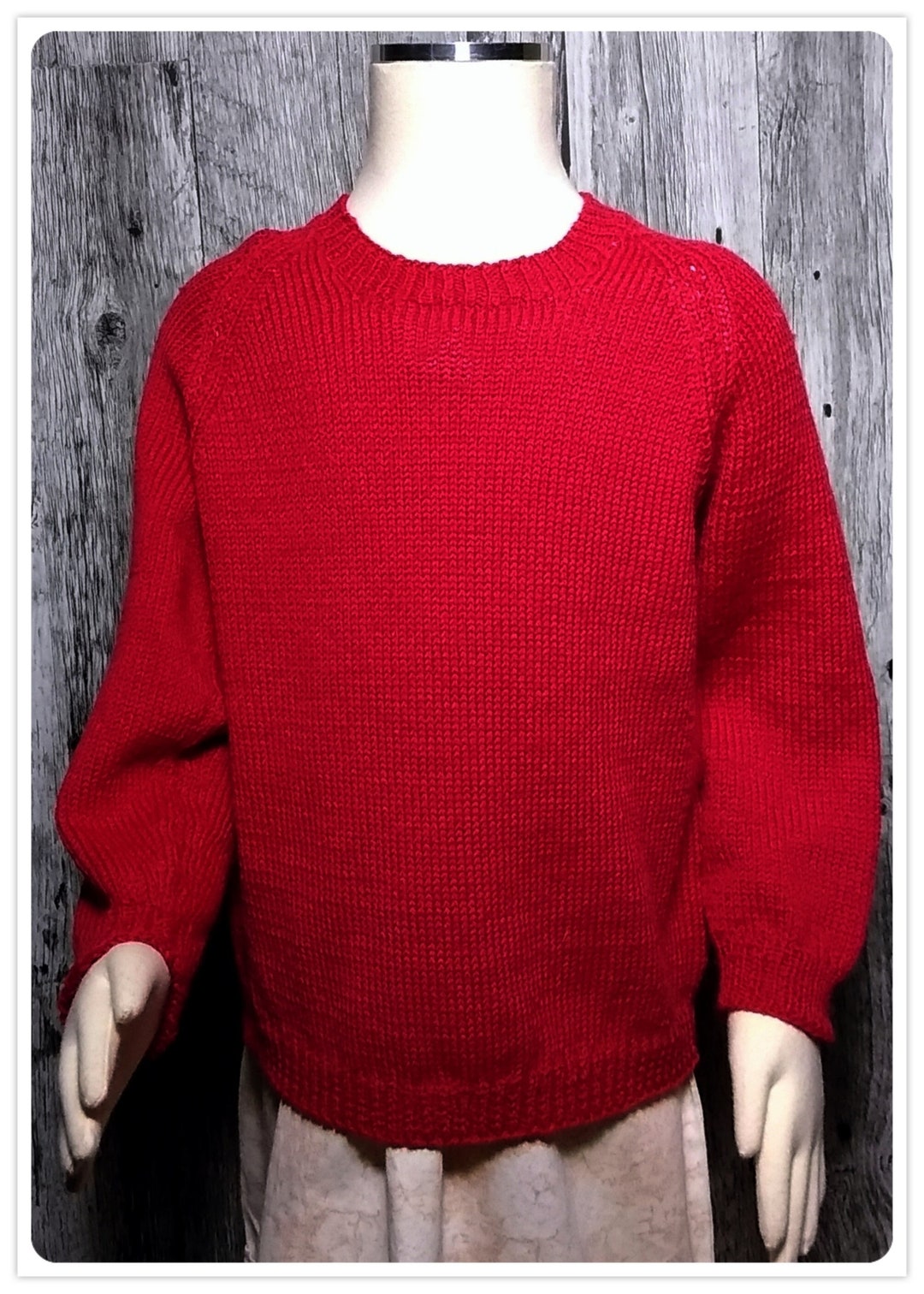 Mid Gauge Knitting Machine Pattern. Basic Sport Weight Raglan Etsy UK