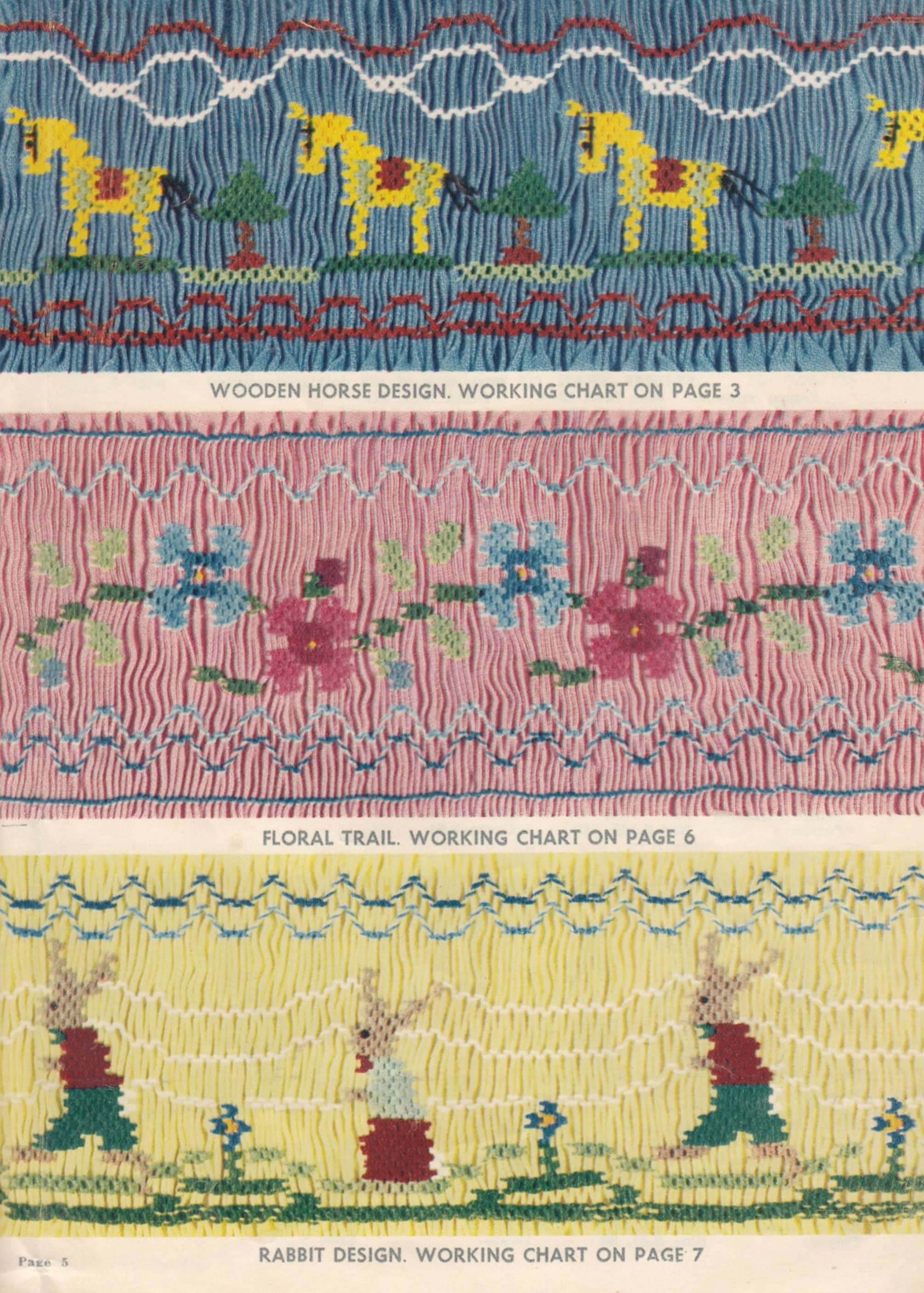 Semco Fancy Smocking 8 Novelty Designs Vintage 1950's - Etsy