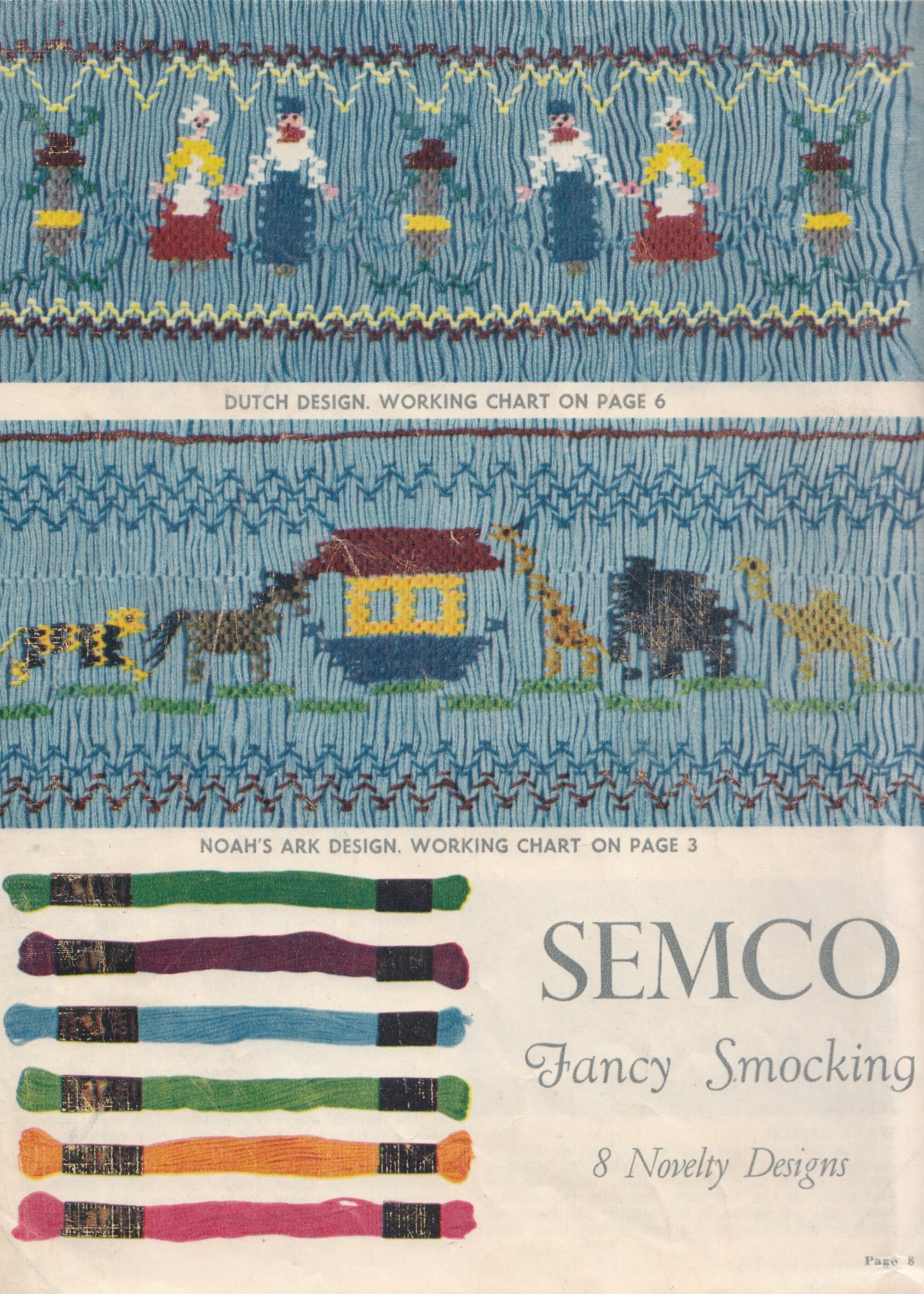 Semco Design Semco Fancy Smocking 8 Novelty Designs Vintage 1950's - Etsy