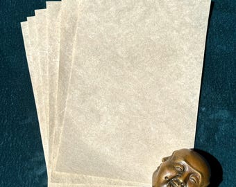 Handmade Hemp Paper | Set of Sheets A4 | Unique, Natural, Durable, Luxury, Textured | Wedding Certificates, Invitations, Cards, Art Prints