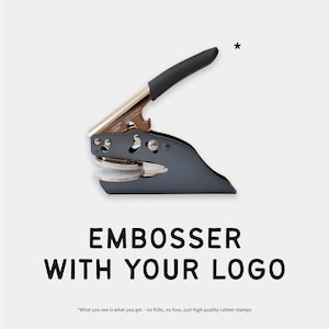 Estampador de logotipos personalizado para marca comercial, estampador personalizado para papel, papelería e invitaciones de boda, sello con logotipo personalizado