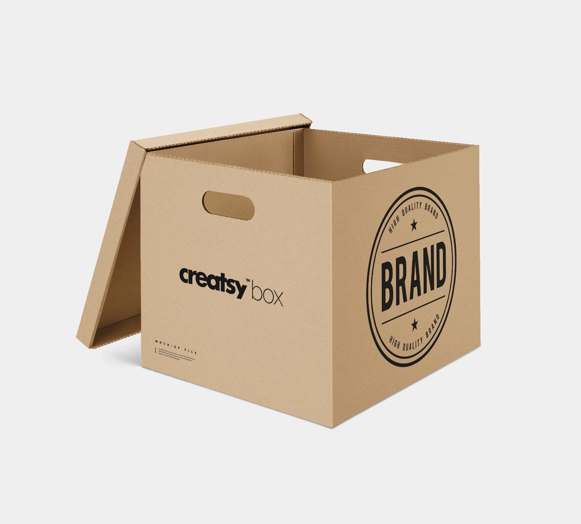 Custom Cardboard Box Packaging Stamp, Personalized Business Logo Stamp ...