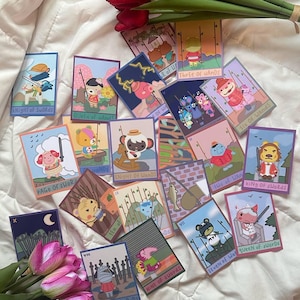 Juego de cartas del tarot de Animal Crossing