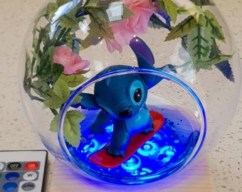 Personalised remote control Stitch globes, Night lights, Multi functional led mood lights, Stitch, Led lights, mood lights