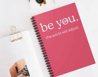 Diario a spirale ispiratore - Quaderno a righe, regalo per la cura di sé