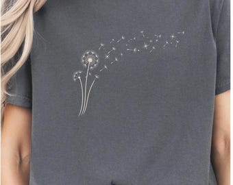 Dandelion Graphic T-Shirt, Comfort Colors, Botanical Tee