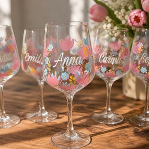 Hand-Painted Custom Wine Glass